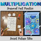 Multiplication Fact Practice Seasonal Secret Picture Tile