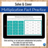 Multiplication Fact Practice Solve & Cover