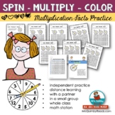 Multiplication Fact Practice | Spin-Multiply-Color | Math Skills