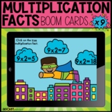 Multiplication Fact Practice x9 Boom Cards