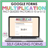 Multiplication Fact Quizzes / Google Forms / Self-Grading