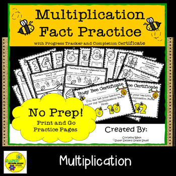 Preview of Multiplication Fact Tracker: 3rd Grade