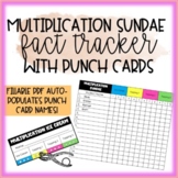 Multiplication Facts Data Tracker - Ice Cream Sundae Punch