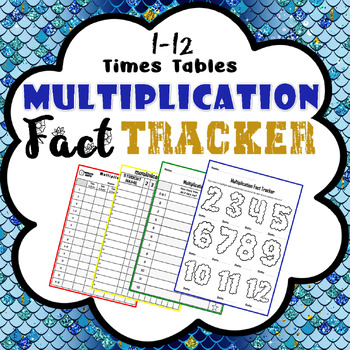 Preview of Multiplication Fact Tracker- Mastering Times Tables - Multiplication Tracker