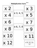 Multiplication Fact check off list