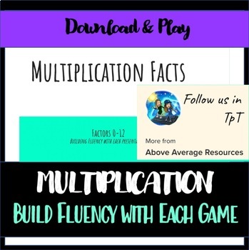 Preview of Multiplication Facts 