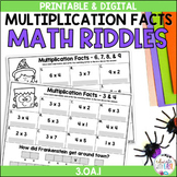 Multiplication Facts 0-10 Practice Halloween Activities Go