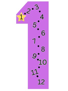 Preview of Multiplication Facts 1-12 Block Numbers