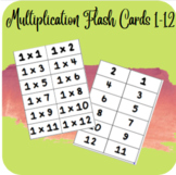 Multiplication Facts 1-12 Flashcards