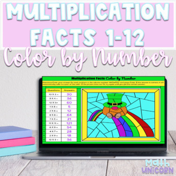 Preview of Multiplication Facts 1-12 | St.Patrick's Day Math