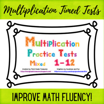 Preview of Multiplication Facts 1-12 Timed Tests