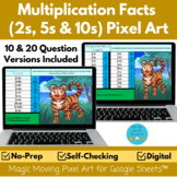 Multiplication Facts 2, 5 and 10 Pixel Art