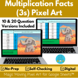 Multiplication Facts 3 Pixel Art