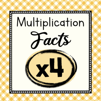 Preview of Multiplication Facts Fluency | x4 Times Tables | Multiplication Worksheets