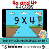 Multiplication Facts 4x and 4÷ Boom Cards