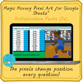 Multiplication Facts (5s) Magic Moving Pixel Art Mystery Picture