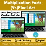 Multiplication Facts 9 Pixel Art