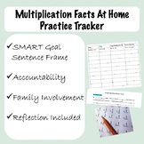 Multiplication Facts At Home Practice Tracker