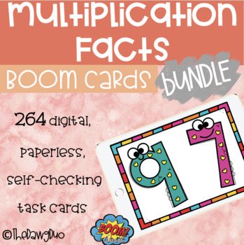 Preview of Multiplication Facts | BOOM Cards | BUNDLE