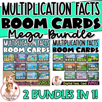 Preview of Multiplication Facts BOOM Cards MEGA BUNDLE | Digital Task Cards