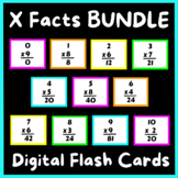 Multiplication Facts BUNDLE x0 Through x12 DIGITAL Flash C