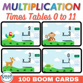 Multiplication Facts Boom Cards 0 - 11