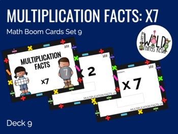 Preview of Multiplication Facts x7 Boom Cards