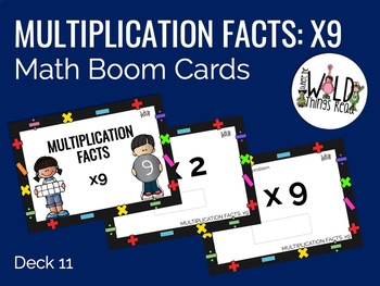 Preview of Multiplication Facts x9 Boom Cards