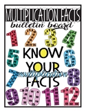 Multiplication Facts Bulletin Board