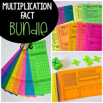 Preview of Multiplication Facts Bundle