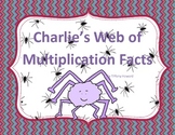 Multiplication Facts: Charlie's Web of Multiplication Facts Game
