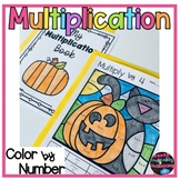 Multiplication Facts Color By Number Worksheets Fall Color