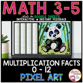 Multiplication Facts Digital Resource Pixel Art Math Activ
