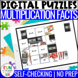 Multiplication Facts Digital Puzzles | Math Fact Practice 