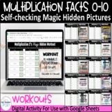 Multiplication Facts Digital Self-checking Hidden Pictures