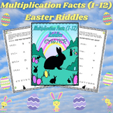 Multiplication Facts Easter Riddles Activity | 3rd & 4th Grade Math