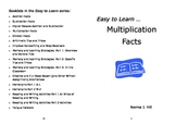 Multiplication Facts - Easy to Learn Series