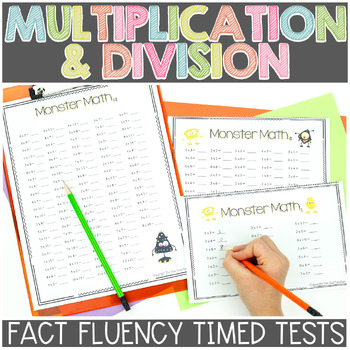 Preview of Multiplication Facts Fluency Timed Tests