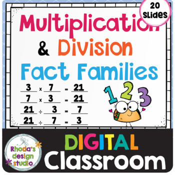 Preview of Multiplication Facts Family Math Practice Distance Learning Google Classroom