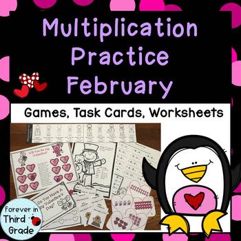 Preview of Multiplication Facts - February