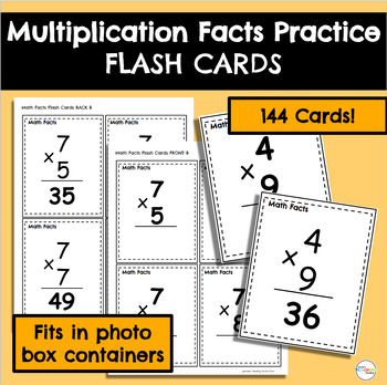 Preview of Multiplication Facts Flash Cards | Math Facts Flash Cards