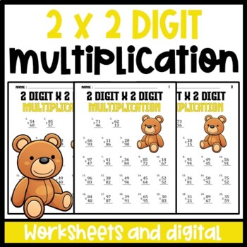 Preview of Multiplication Facts Fluency: 2 Digit by 2 Digit Multiplication Facts Practice