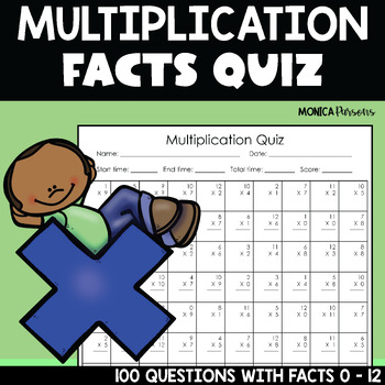 Preview of Multiplication Facts Fluency | Multiplication Quiz and Practice | Easel Activity