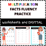 Multiplication Facts Fluency Practice Basic Math Worksheets