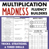 3rd Grade Math Fact Fluency Multiplication Drills Timed Te