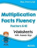 Basic Multiplication Facts Fluency Worksheets Multiplying 