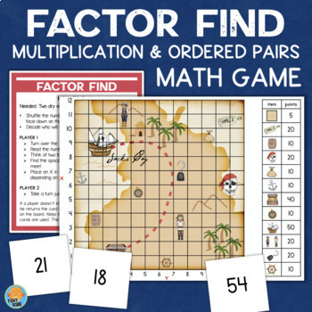 Preview of Finding Factors and Multiples Game Finding Ordered Pairs Activity