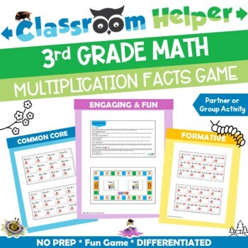 Multiplication Facts Game by Classroom Helper - Success through Education