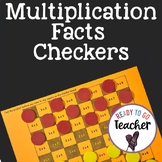 Multiplication Facts Practice Checkers