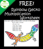 Multiplication Facts Gecko Puzzle